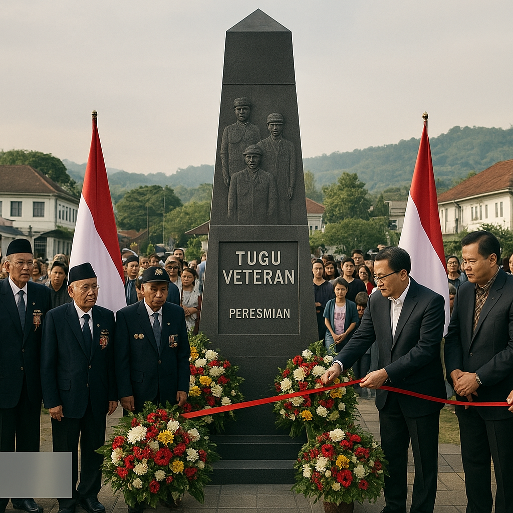 Peresmian Tugu Veteran di Bandung: Mengenang Pengabdian Para Purnawirawan Lokal