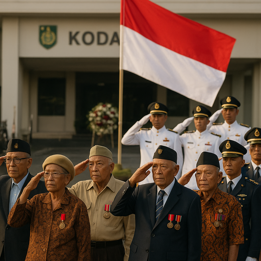 Tradisi 'Salam Merah Putih' di Kodam Jaya: Upacara Penghormatan Rutin bagi Purnawirawan dan Veteran