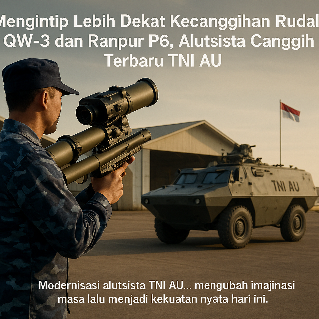 Mengintip Lebih Dekat Kecanggihan Rudal QW-3 dan Ranpur P6, Alutsista Canggih Terbaru TNI AU