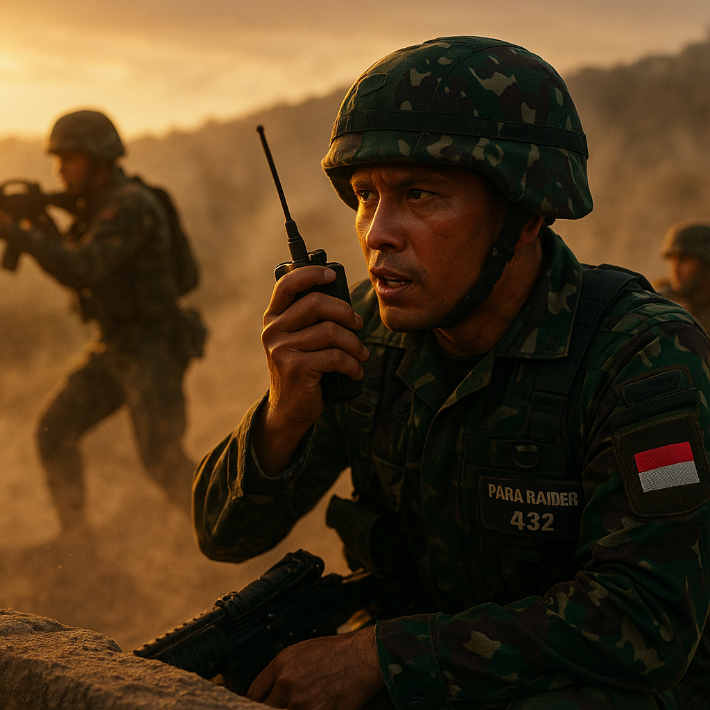 Aksi Ksatria Satgas Intel Yonif Para Raider 432 Kostrad dalam Pertempuran Sengit