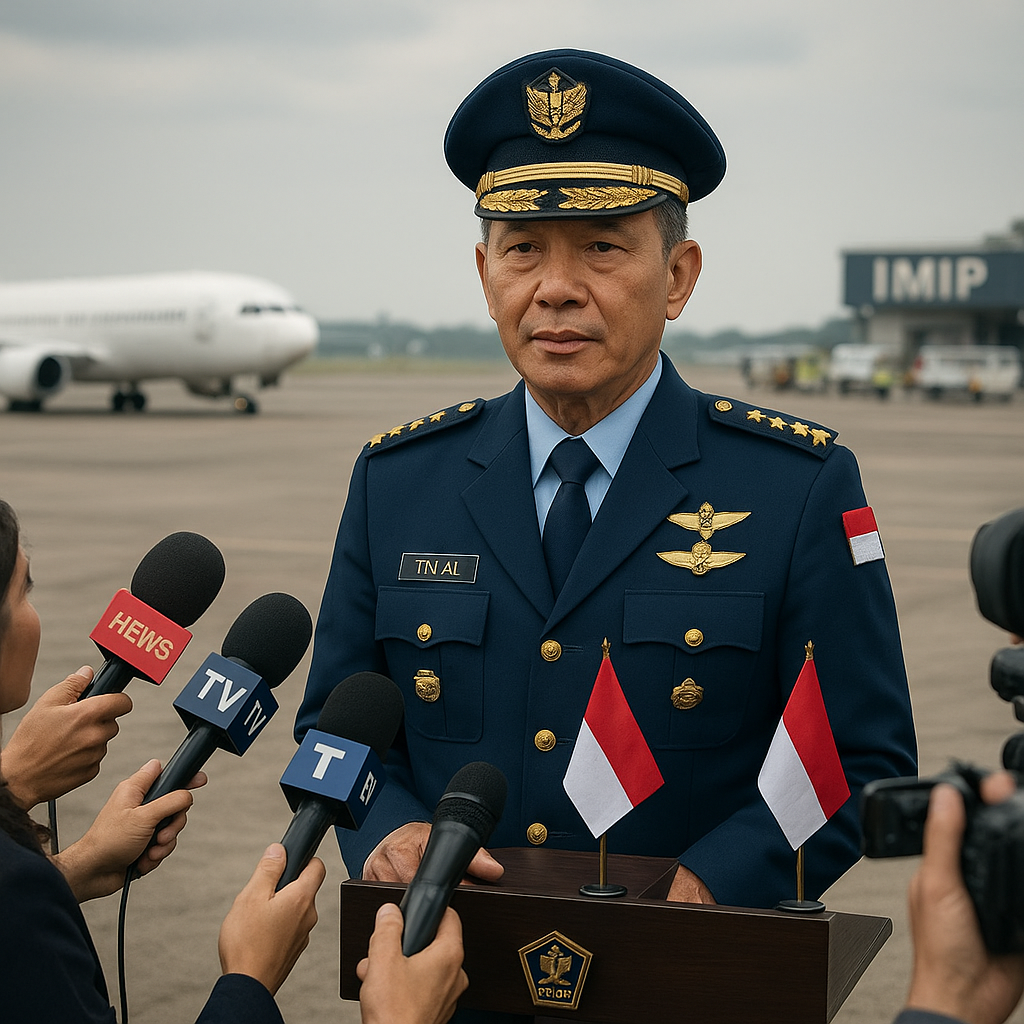Viral Kabar Pesawat Asing Mendarat di Bandara IMIP, Jenderal Penerbang Tempur TNI AU Buka Suara