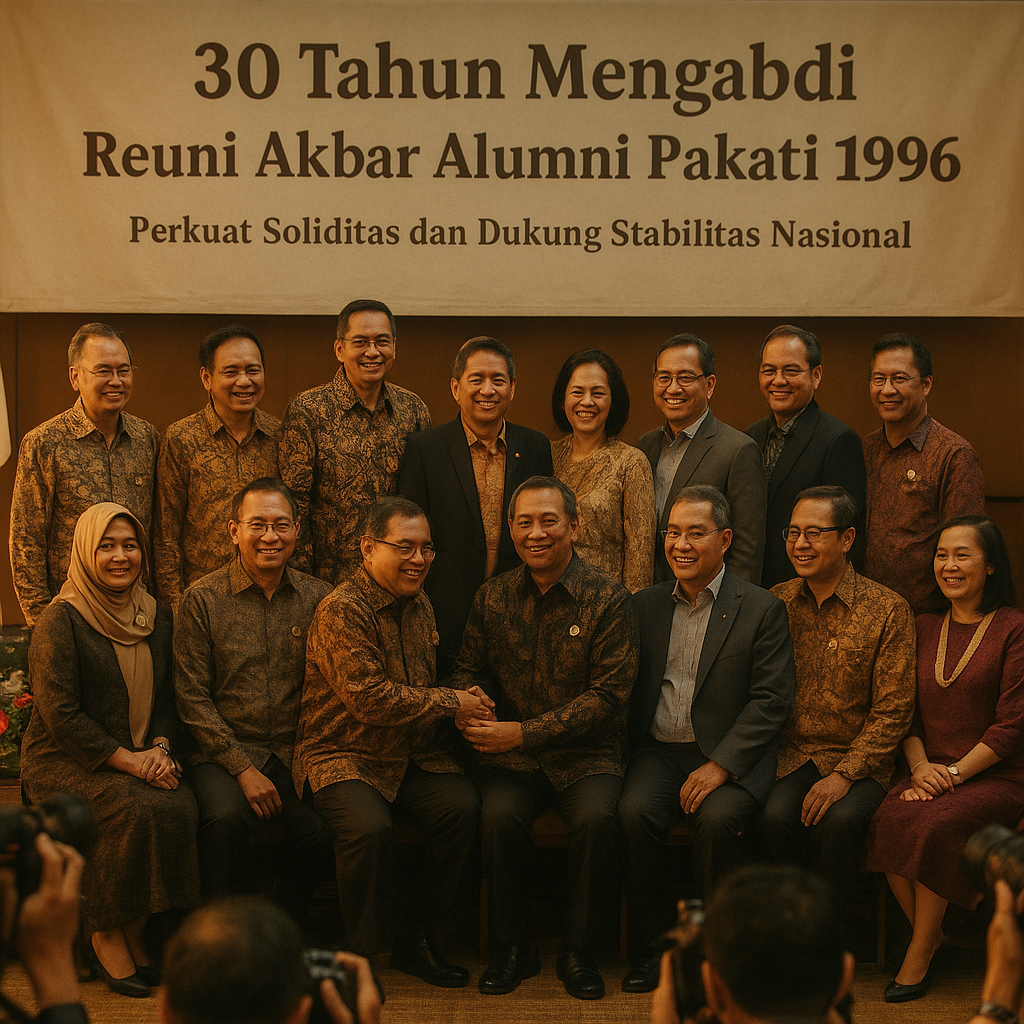 30 Tahun Mengabdi, Alumni Pakati 1996 Gelar Reuni Akbar, Perkuat Soliditas dan Dukung Stabilitas Nasional