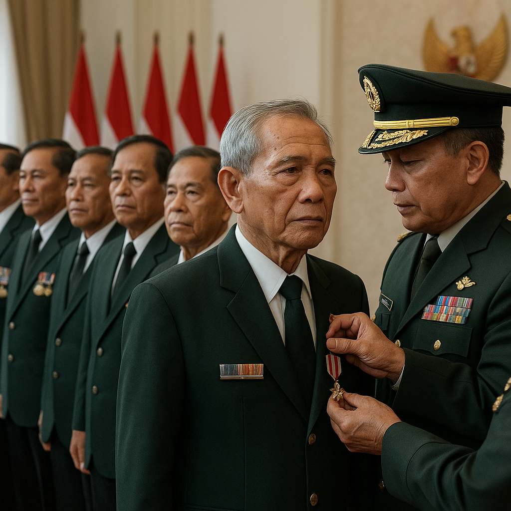 Penganugerahan Tanda Kehormatan Bintang Kartika Eka Paksi kepada 15 Purnawirawan TNI AD