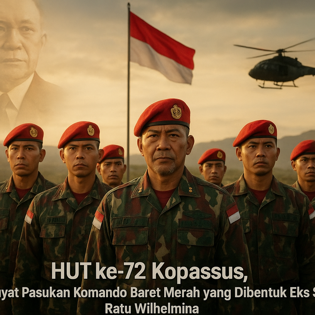 HUT ke-72 Kopassus, Hikayat Pasukan Komando Baret Merah yang Dibentuk Eks Sopir Ratu Wilhelmina