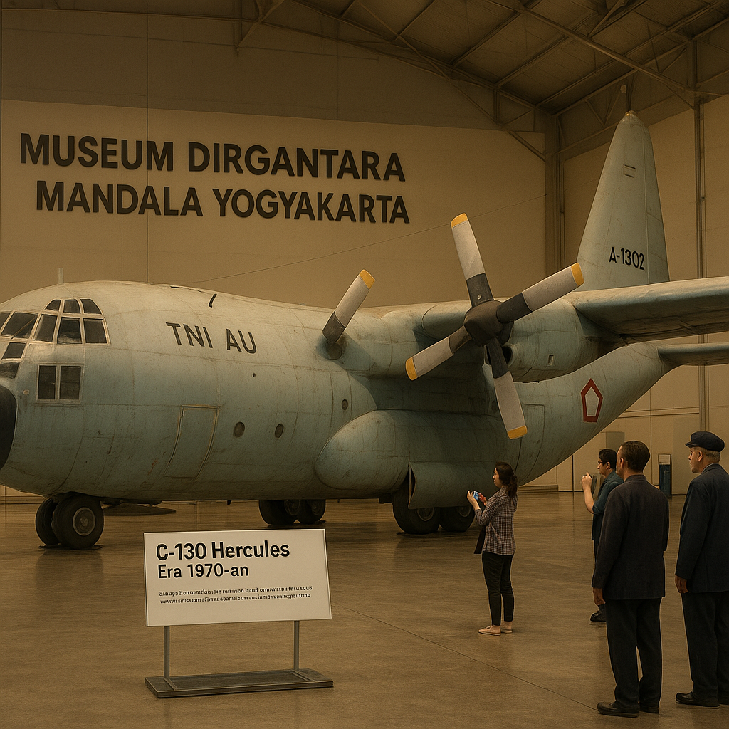 Mengenang Jasa Penerbang Senior: Museum Dirgantara Tambah Koleksi Pesawat C-130 Hercules TNI AU Era 70-an