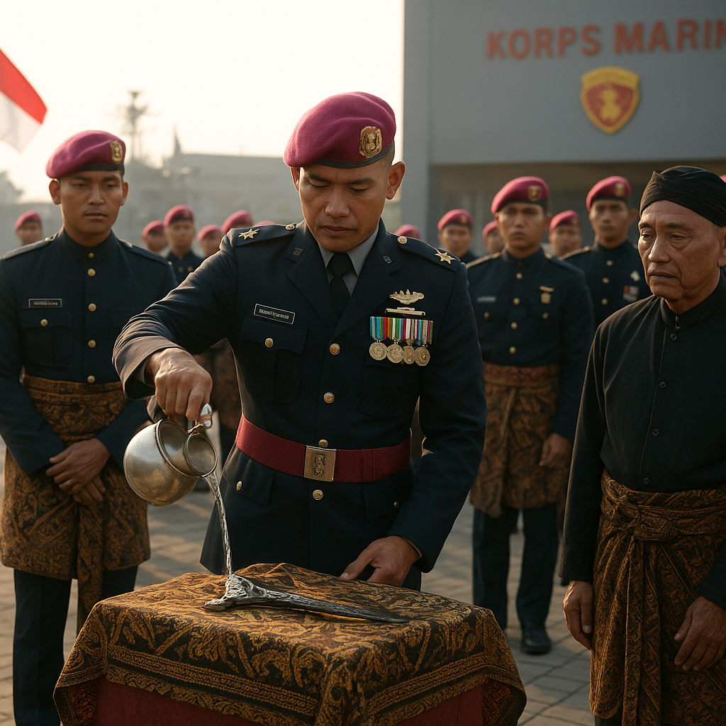 Upacara Adat Siraman Pusaka, Tradisi Korps Marinir di Pangkalan Juang Surabaya