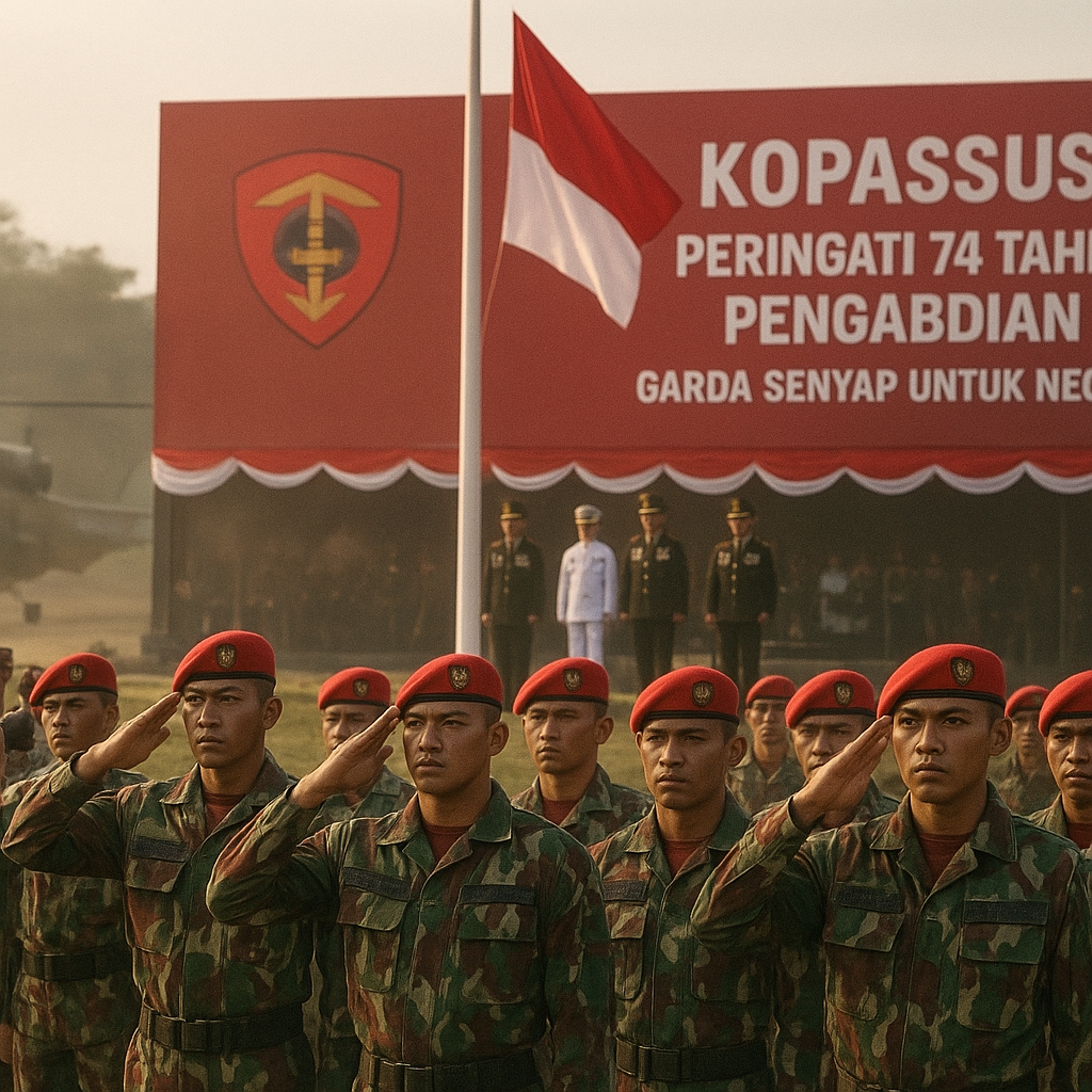 Kopassus Peringati 74 Tahun Pengabdian dengan Semangat 'Garda Senyap untuk Negeri'