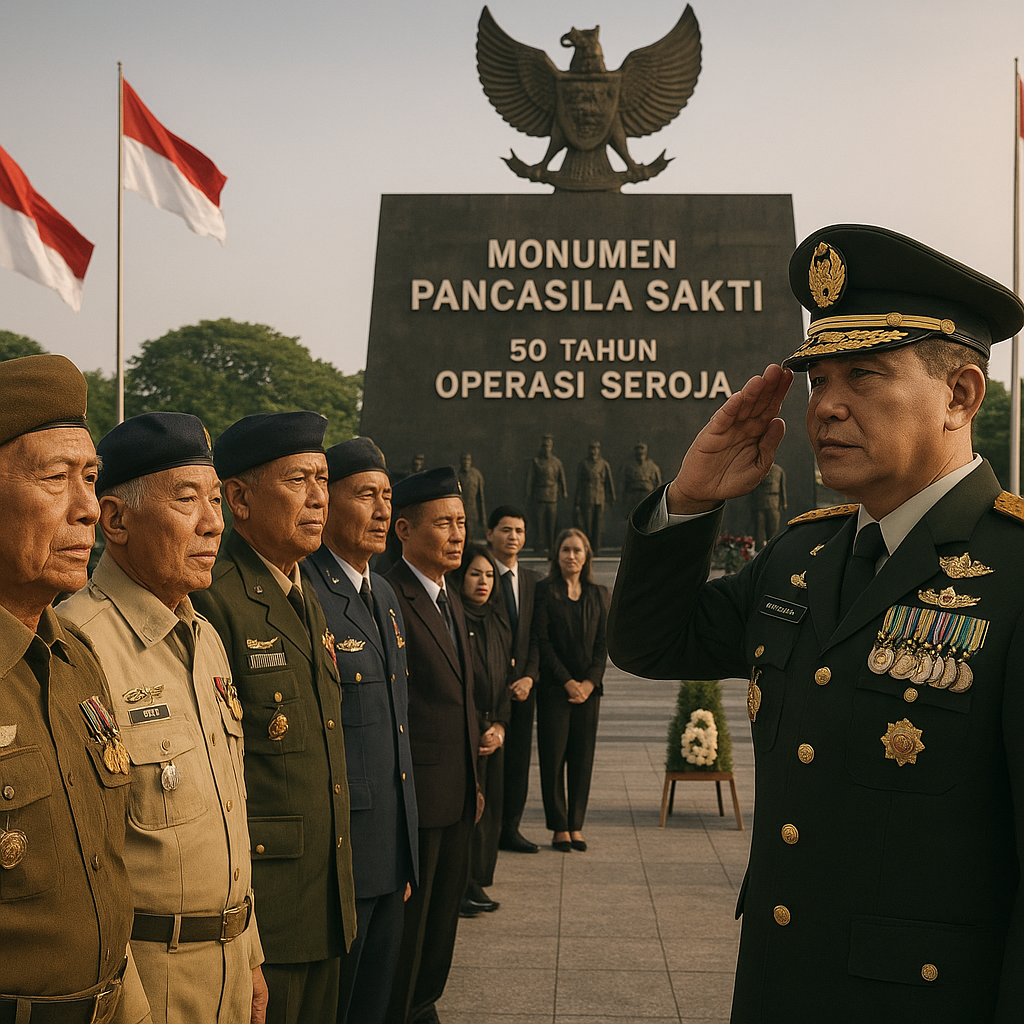 Peringatan 50 Tahun Operasi Seroja, Panglima TNI Beri Penghormatan kepada Para Veteran