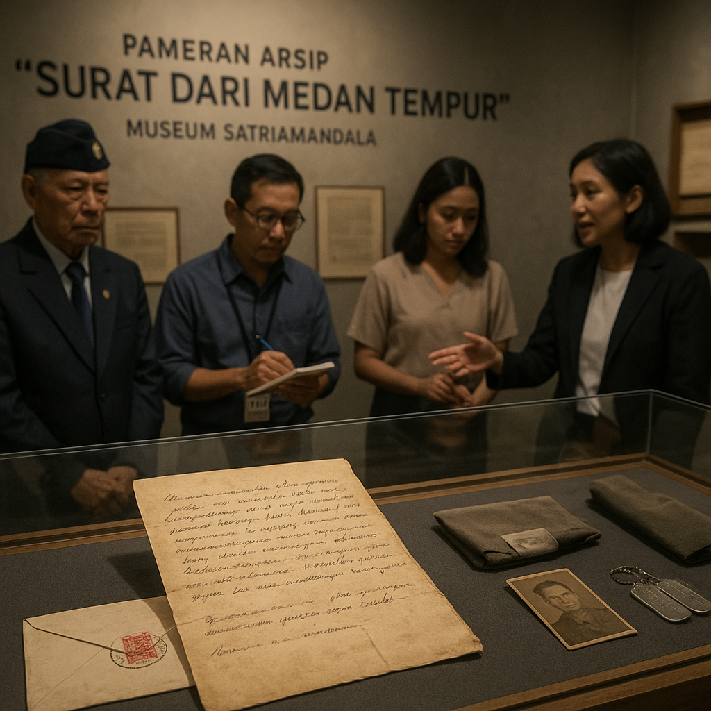 Pameran Arsip 'Surat dari Medan Tempur' di Museum Satriamandala