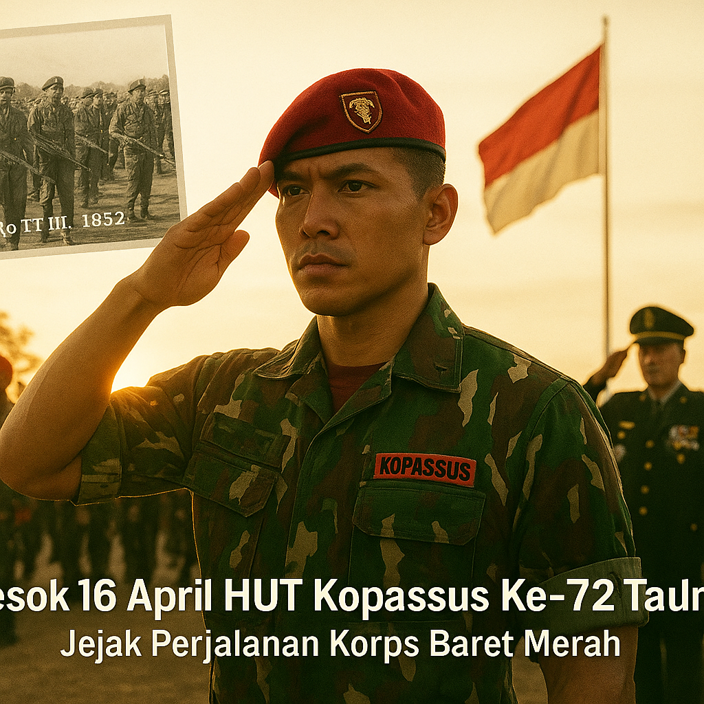 Besok 16 April HUT Kopassus Ke 72 Tahun, Jejak Perjalanan Korps Baret Merah