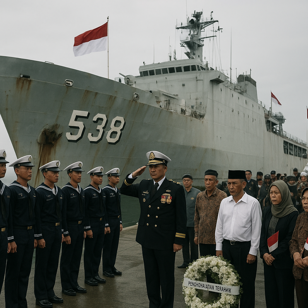 Penghormatan Terakhir Sang Penjaga Samudera: Komandan Kodaeral VI Lepas Eks KRI Teluk Hading-538