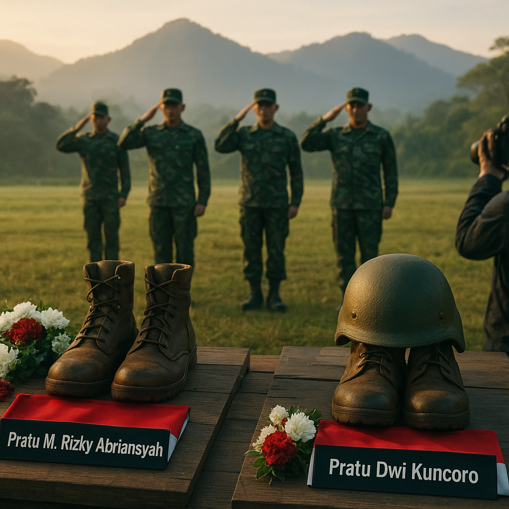 Kisah Heroik Dua Prajurit TNI AD Gugur dalam Kontak Senjata dengan KKB di Papua