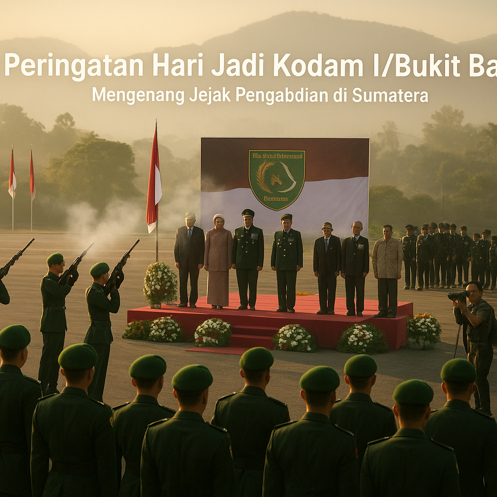 Peringatan Hari Jadi Kodam I/Bukit Barisan, Mengenang Jejak Pengabdian di Sumatera