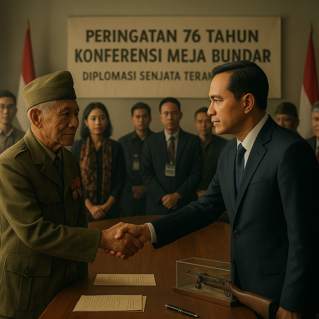 Peringatan 76 Tahun Konferensi Meja Bundar, Diplomasi Senjata Terakhir Revolusi