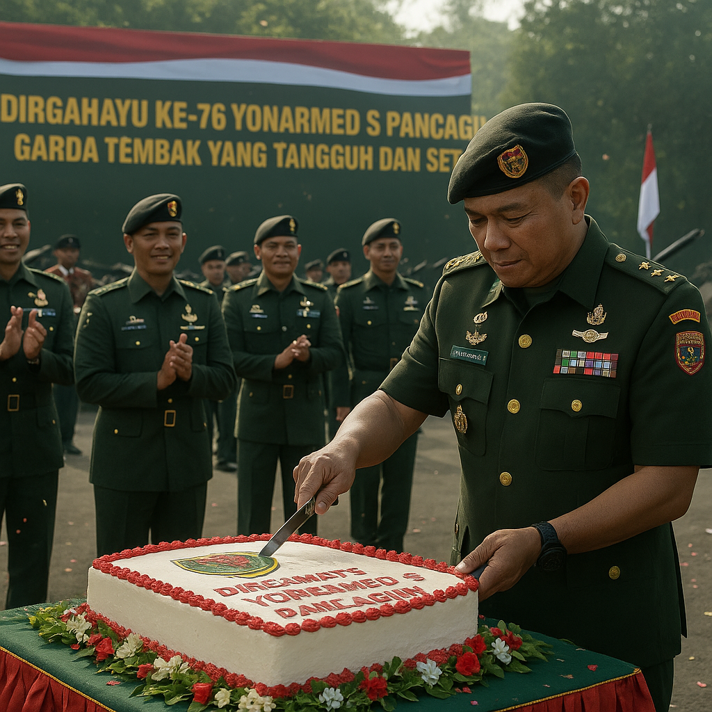 Dirgahayu ke-76 Yonarmed 5 Pancagiri: Garda Tembak yang Tangguh dan Setia