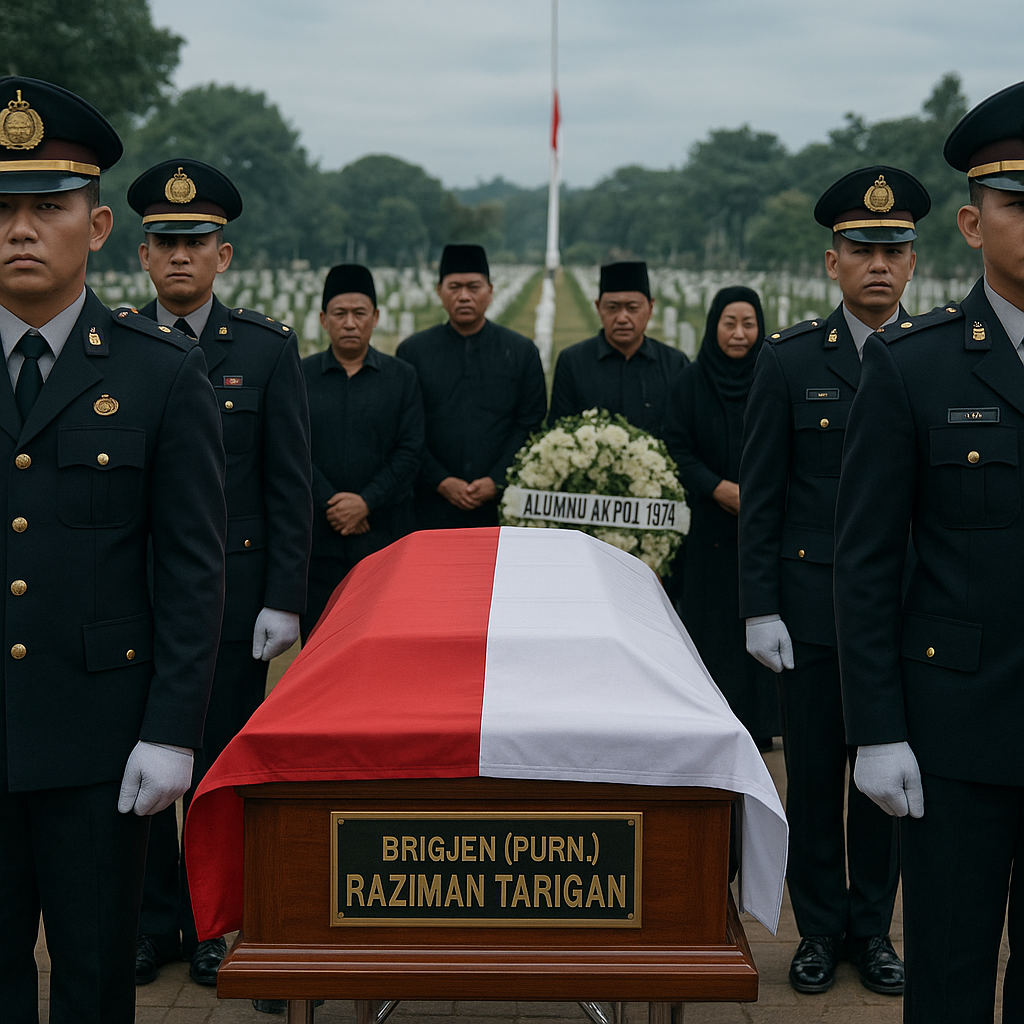 Sosok Brigjen Raziman Tarigan Alumnus Akpol 1974 Jadi Korban Tabrak Lari, Dimakamkan di TMP