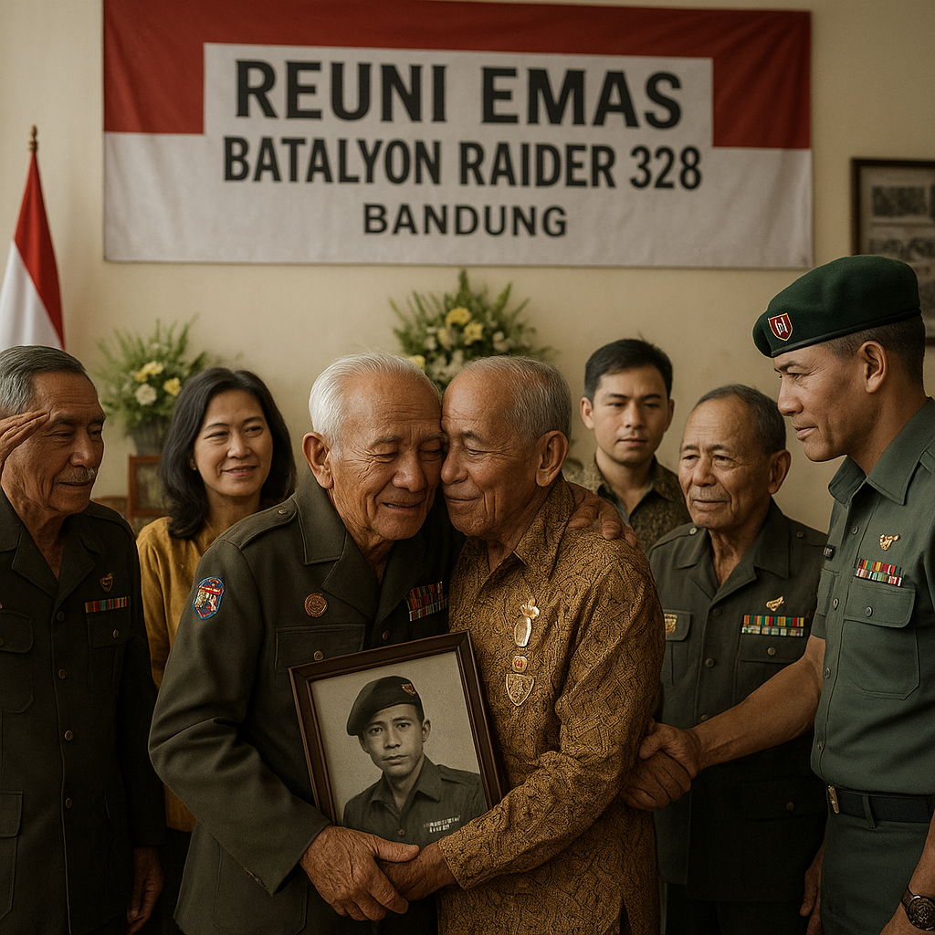 Reuni Emas Prajurit Bekas Batalyon Raider 328, Kenang Pengabdian di Medan Tempur