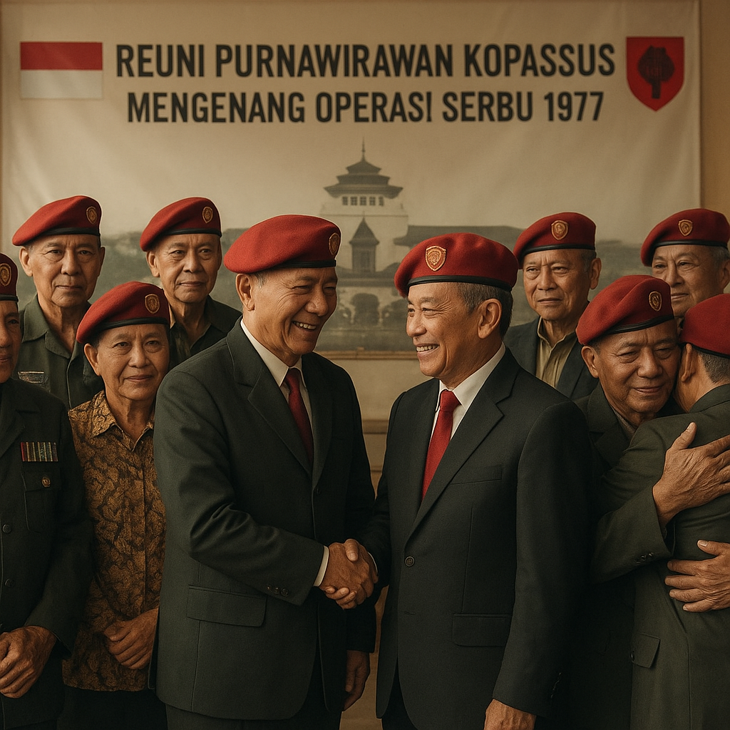 Purnawirawan Kopassus Gelar Reuni, Mengenang Operasi Serbu 1977