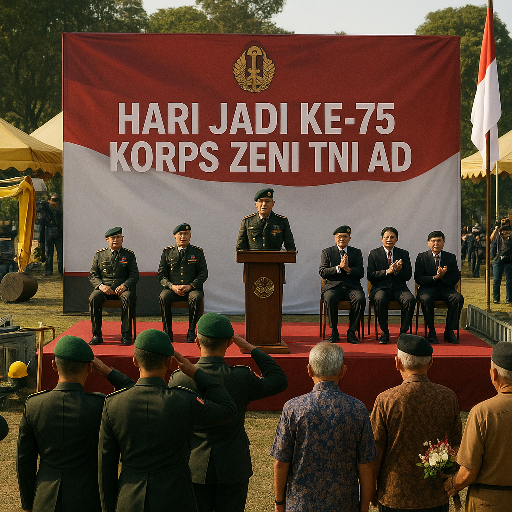 Zeni TNI AD Rayakan Hari Jadi ke-75, Kenang Peran Vital dalam Pembangunan dan Medan Tempur