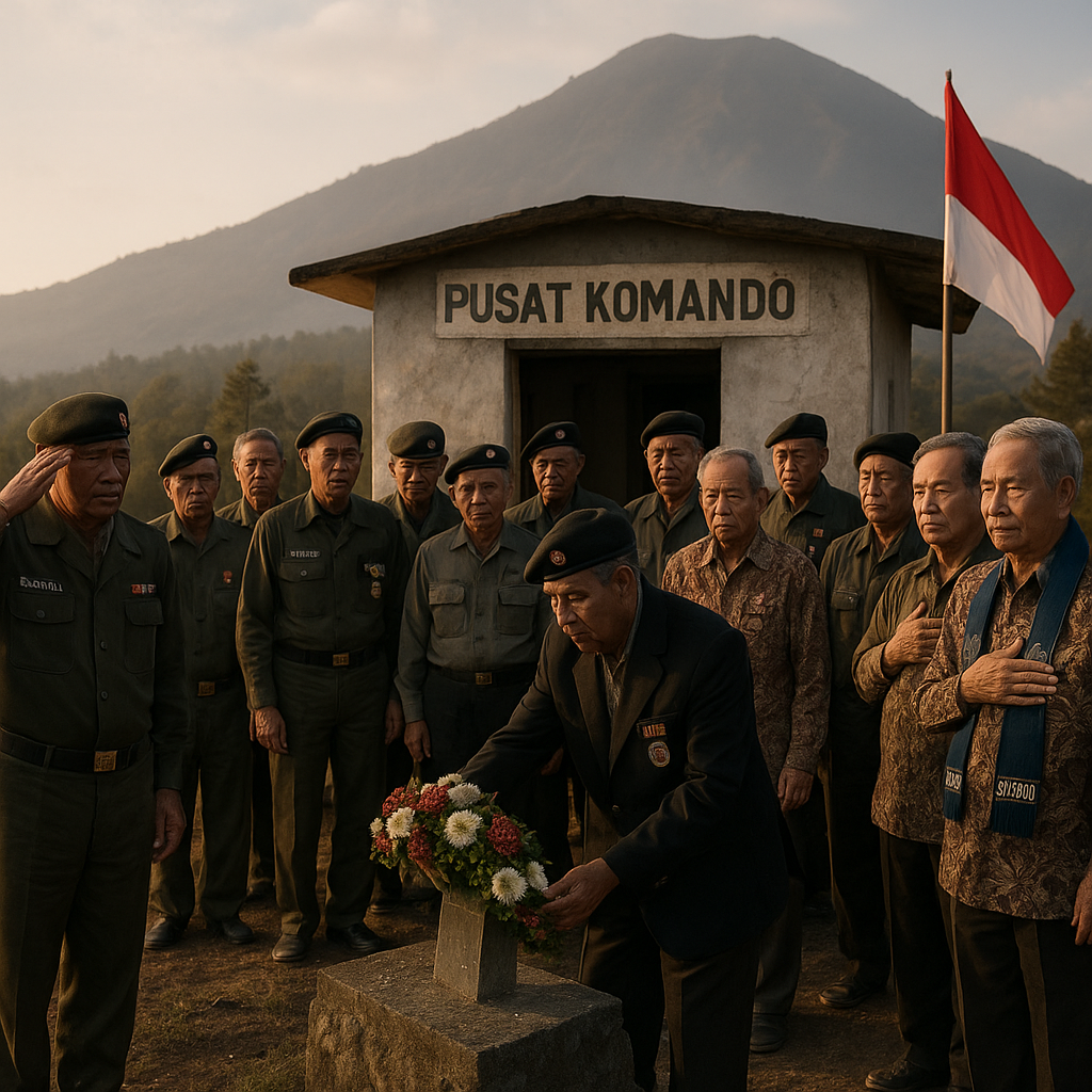 Reuni Akbar 'Satuan Bravo' dan Napak Tilas Pusat Komando di Gunung Lawu