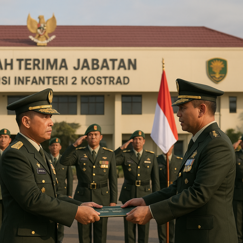 Dipimpin Mayjen TNI Primadi Saiful Sulun, Sertijab Divif 2 Kostrad Tegaskan Komitmen TNI Hadir untuk Rakyat