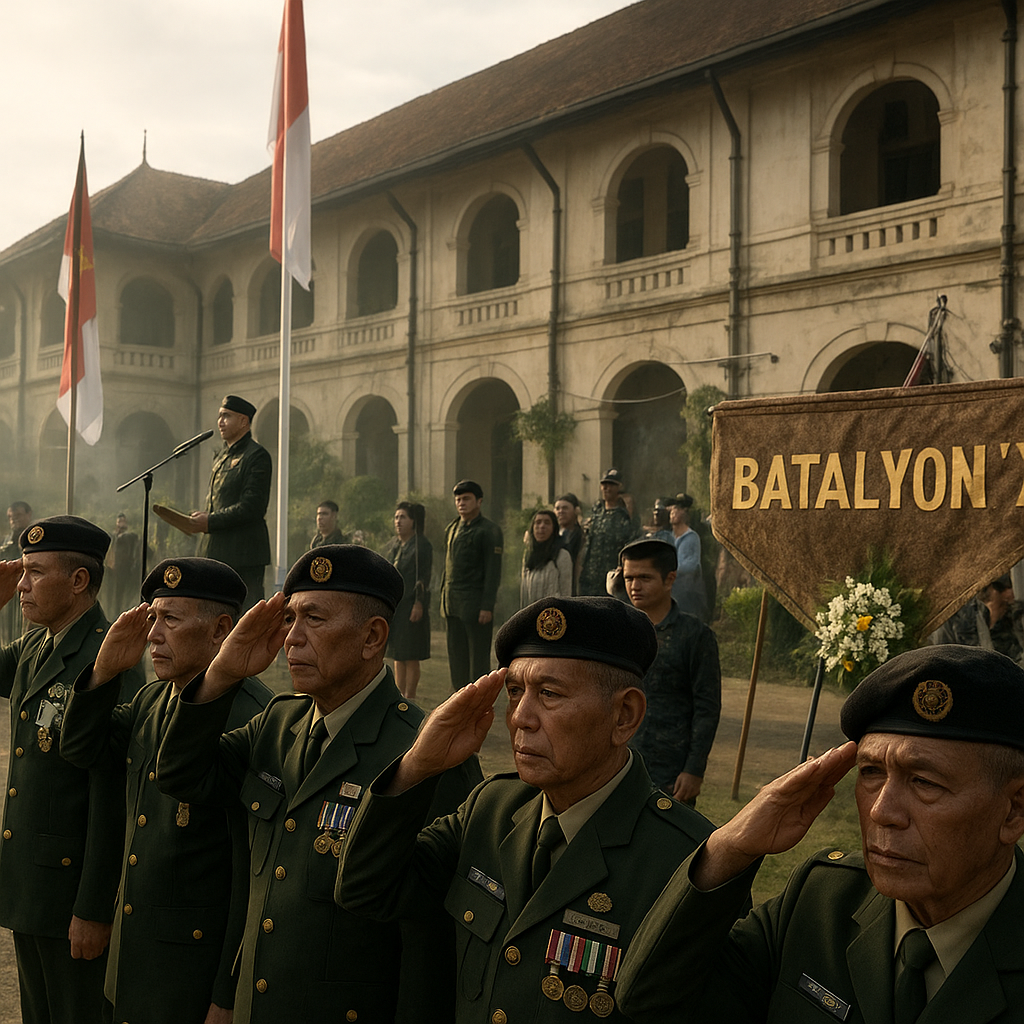 Peringatan Hari Batalyon 'X' di Markas Lama: Tradisi Penghormatan yang Tak Terputus