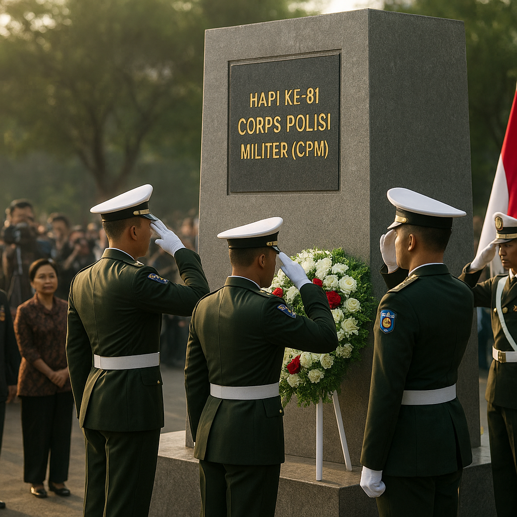 Peringatan Hari Ke-81 Terbentuknya Corps Polisi Militer (CPM)