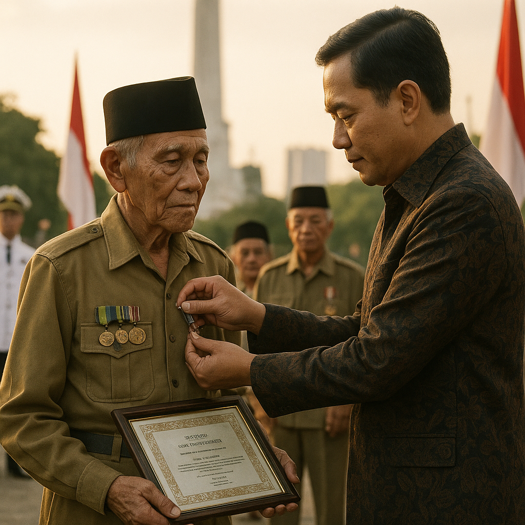 Santunan dan Penghormatan untuk Veteran Perang Kemerdekaan di Surabaya