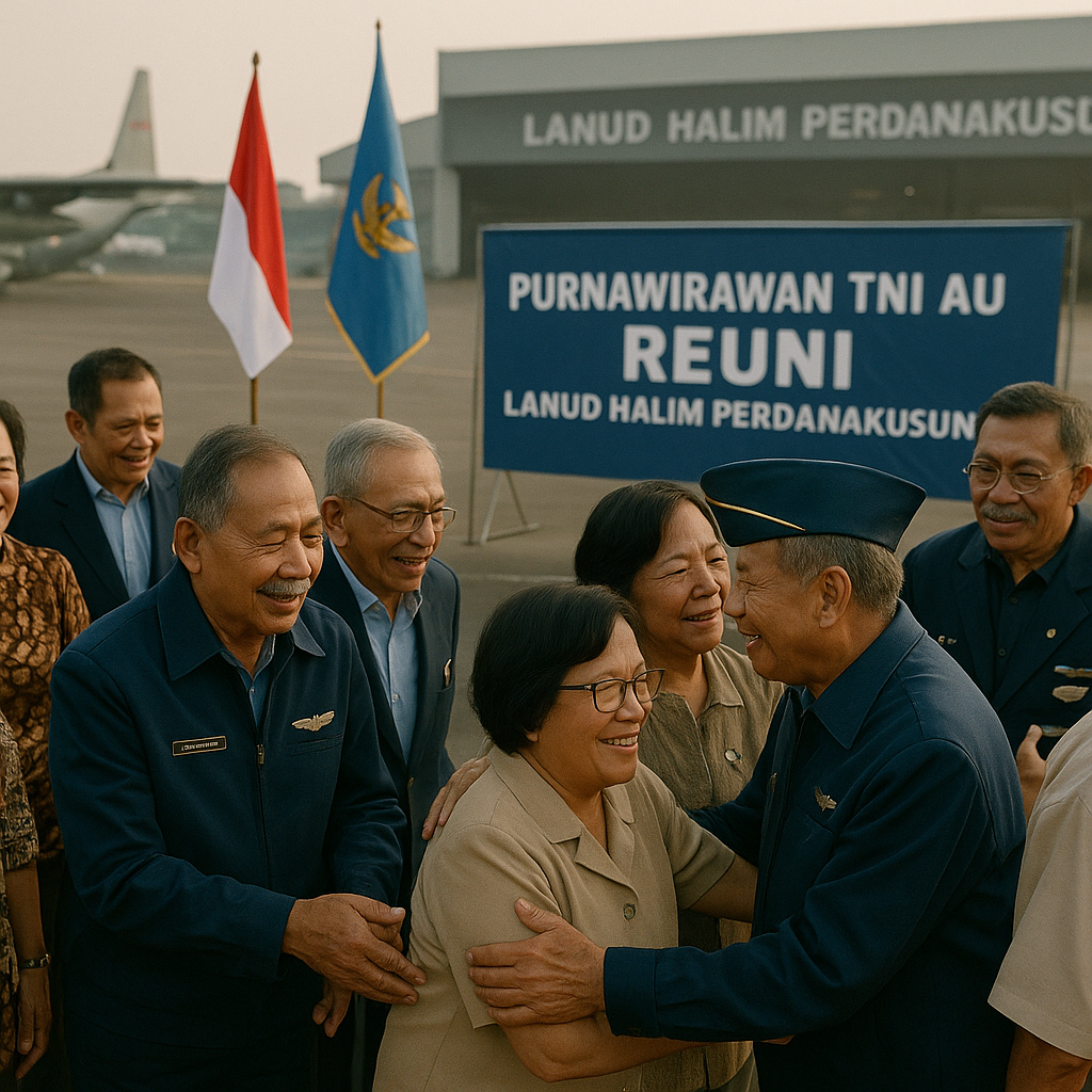 Purnawirawan TNI AU Kumpul di Lanud Halim, Kenang Masa Dinas di Skadron Udara