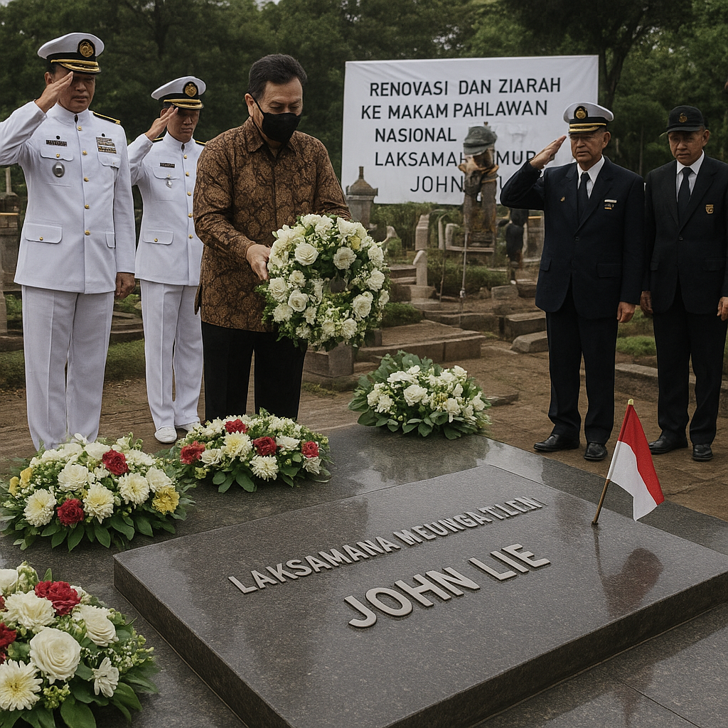 Renovasi dan Ziarah ke Makam Pahlawan Nasional Laksamana Muda John Lie, Penghormatan bagi Patriot Laut
