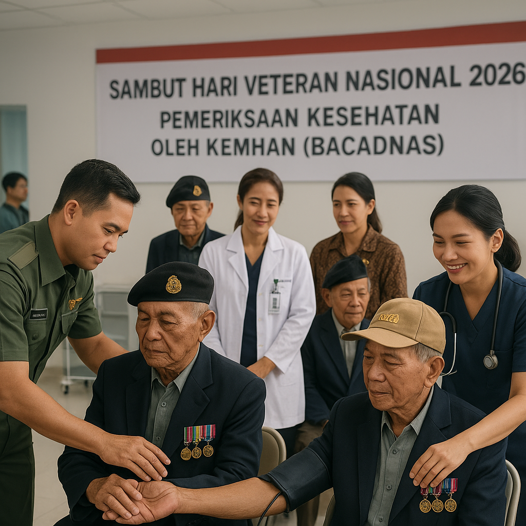 Sambut Hari Veteran Nasional, Kemhan Gelar Pemeriksaan Kesehatan untuk Para Veteran