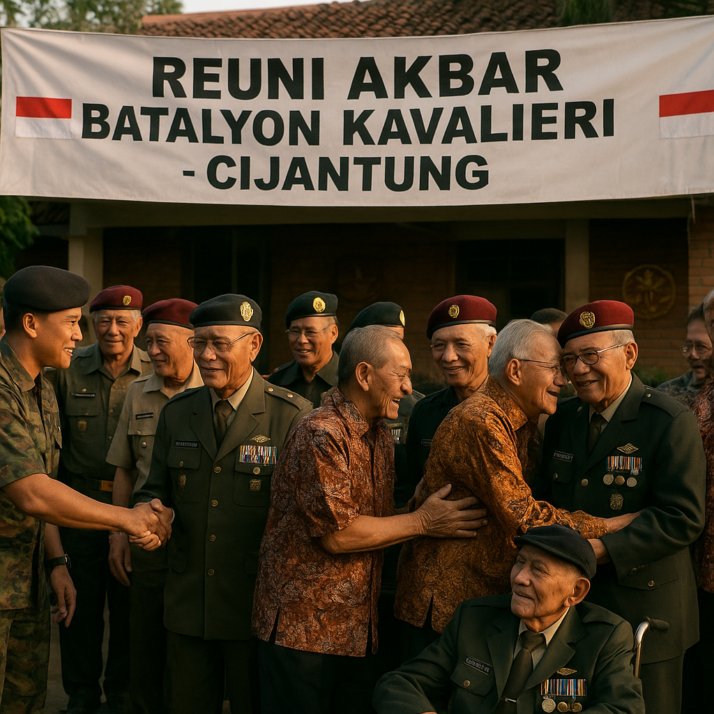 Napak Tilas Sejarah: Reuni Akbar Batalyon Kavaleri 1 di Cijantung