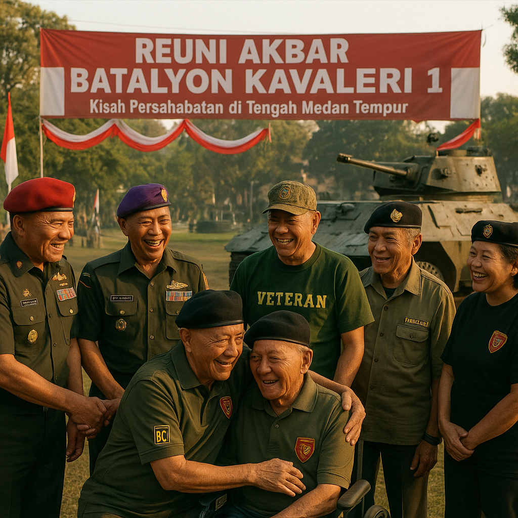 Reuni Akbar Batalyon Kavaleri 1, Kisah Persahabatan di Tengah Medan Tempur