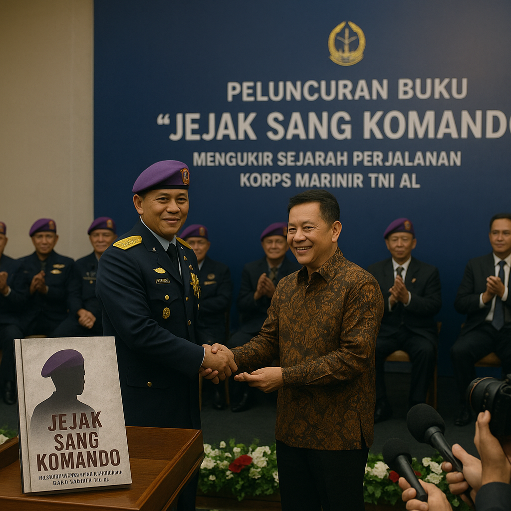 Peluncuran Buku 'Jejak Sang Komando', Mengukir Sejarah Perjalanan Korps Marinir TNI AL