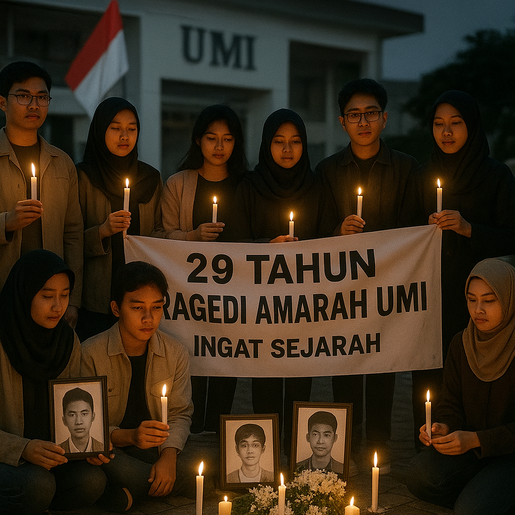 29 Tahun Tragedi Amarah UMI, Mahasiswa Ingatkan Sejarah dan Khawatirkan UU TNI Baru