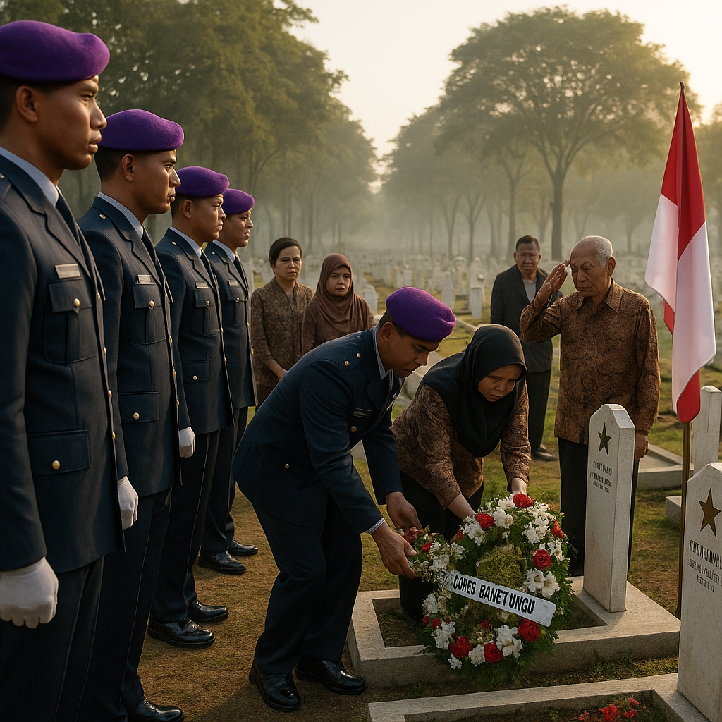 Korps Baret Ungu Gelar Ziarah ke TMP Kalibata, Kenang Jasa Para Penerbang Pendahulu