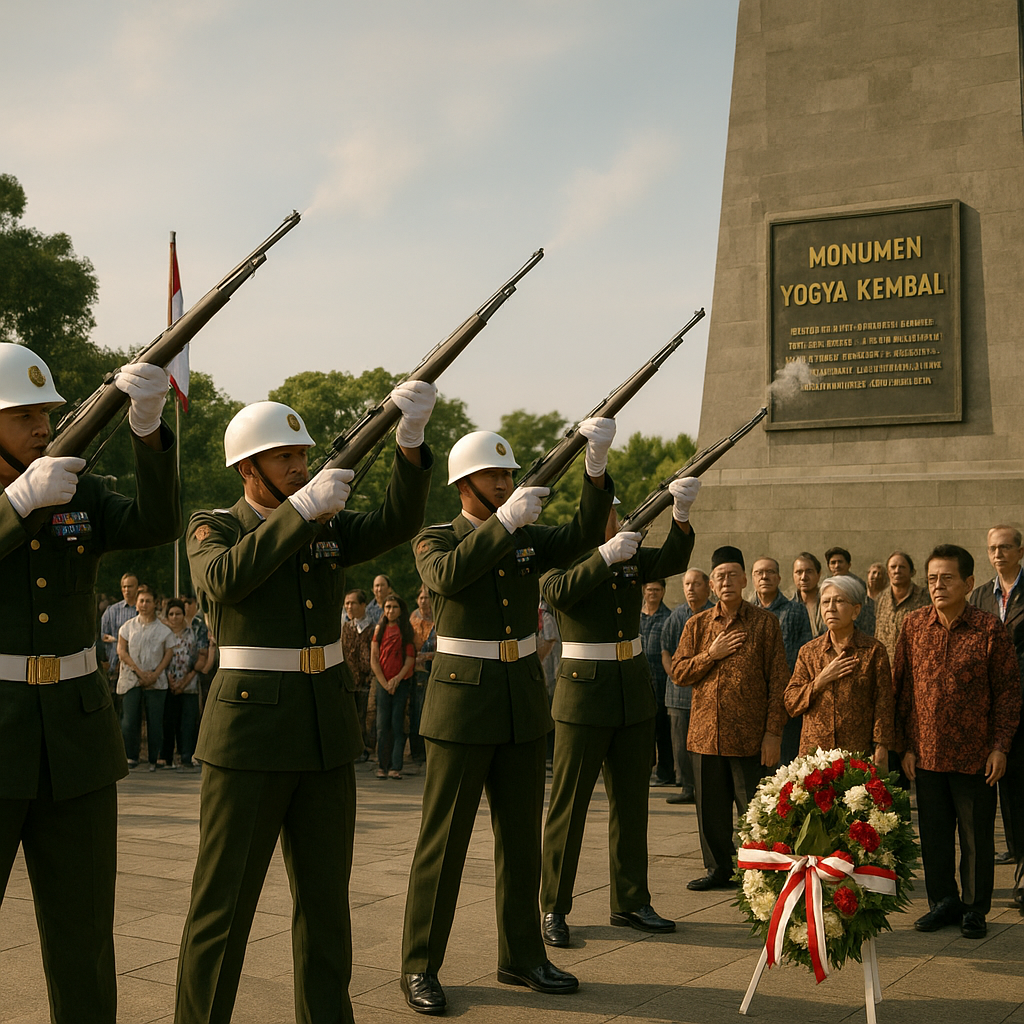 Upacara Penghormatan di Monumen Yogya Kembali, Kenang Peran TNI dalam Ibukota Darurat