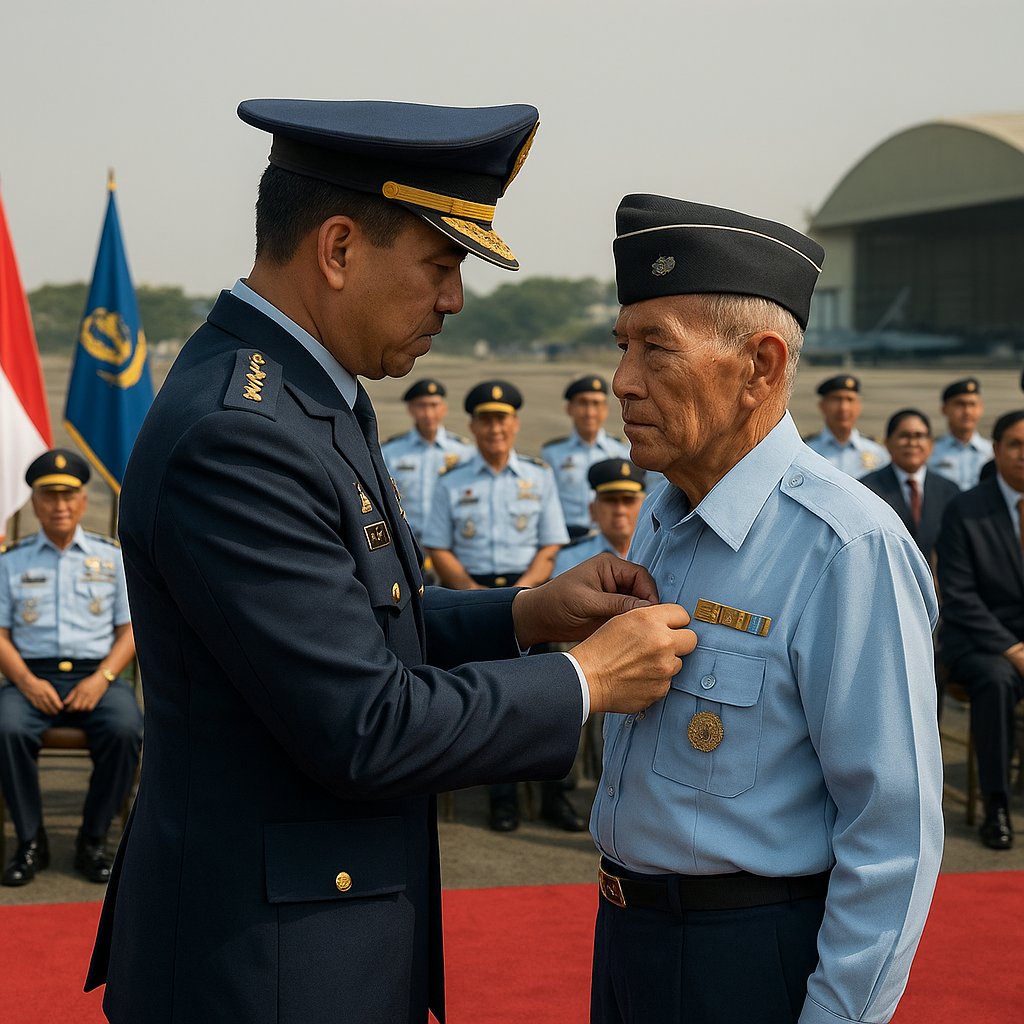 Penganugerahan Satyalancana Karya Bhakti bagi 50 Purnawirawan TNI AU