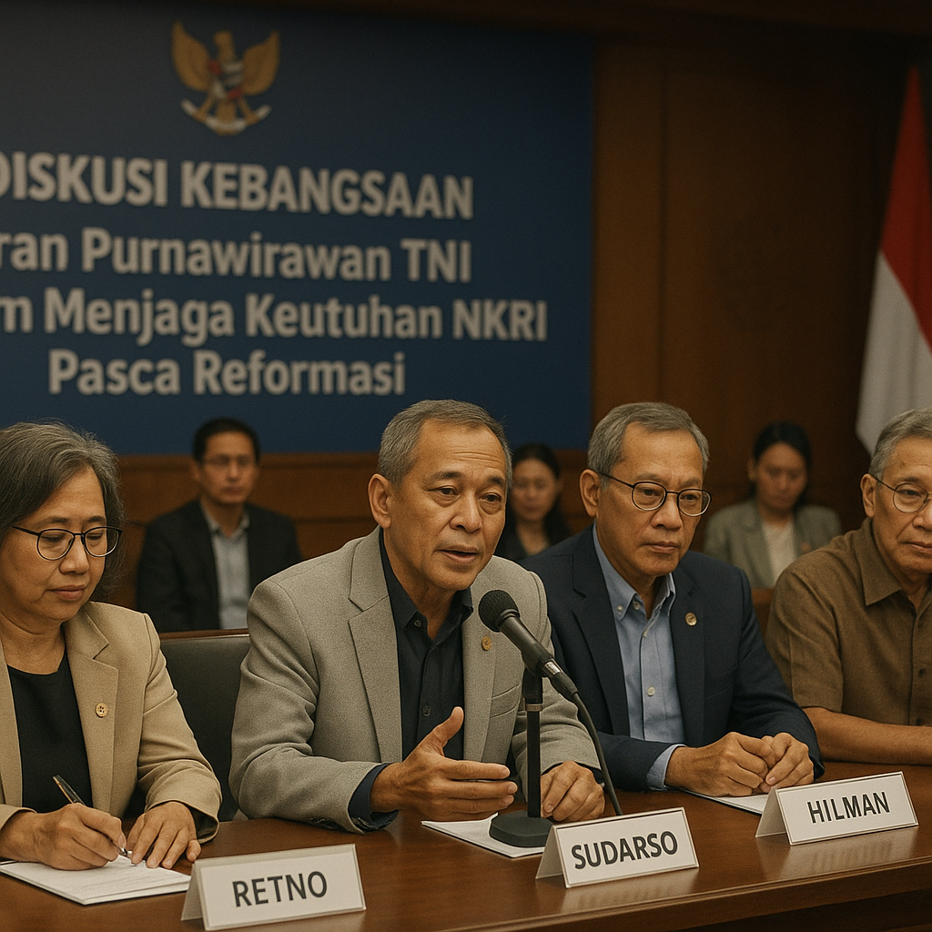 Diskusi Kebangsaan: Peran Purnawirawan TNI dalam Menjaga Keutuhan NKRI Pasca Reformasi