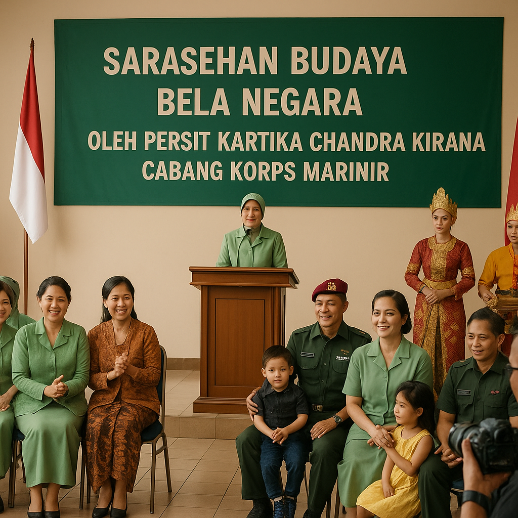 Sarasehan Budaya Bela Negara oleh Persit Kartika Chandra Kirana Cabang Korps Marinir