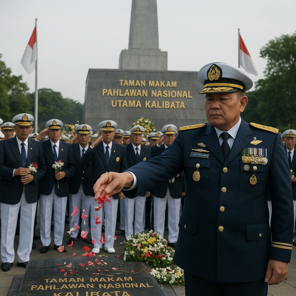 Purnawirawan KSAL Tabur Bunga di Kalibata, Ziarah Penuh Hormat untuk Pendahulu