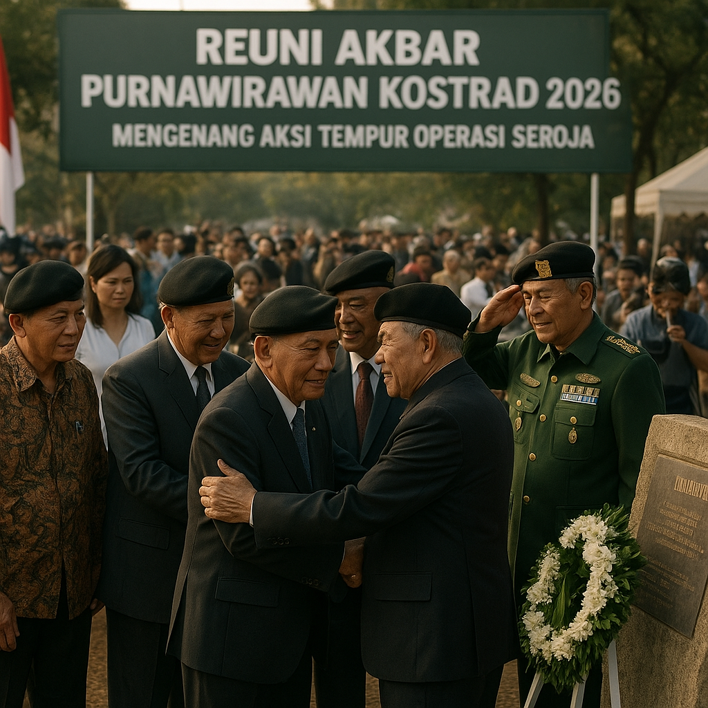 Reuni Akbar Purnawirawan Kostrad 2026, Kenang Aksi Tempur Operasi Seroja