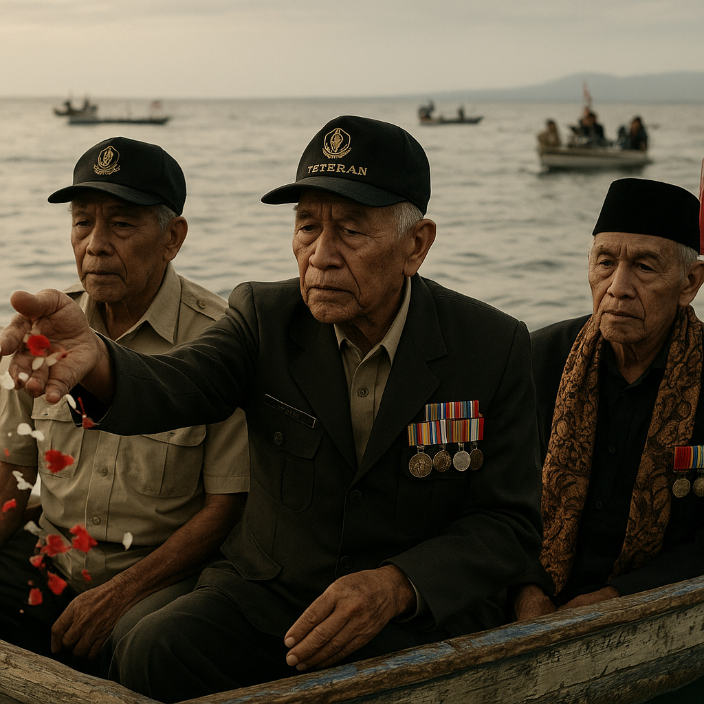 Peringatan 50 Tahun Operasi Seroja: Tabur Bunga di Laut Timor