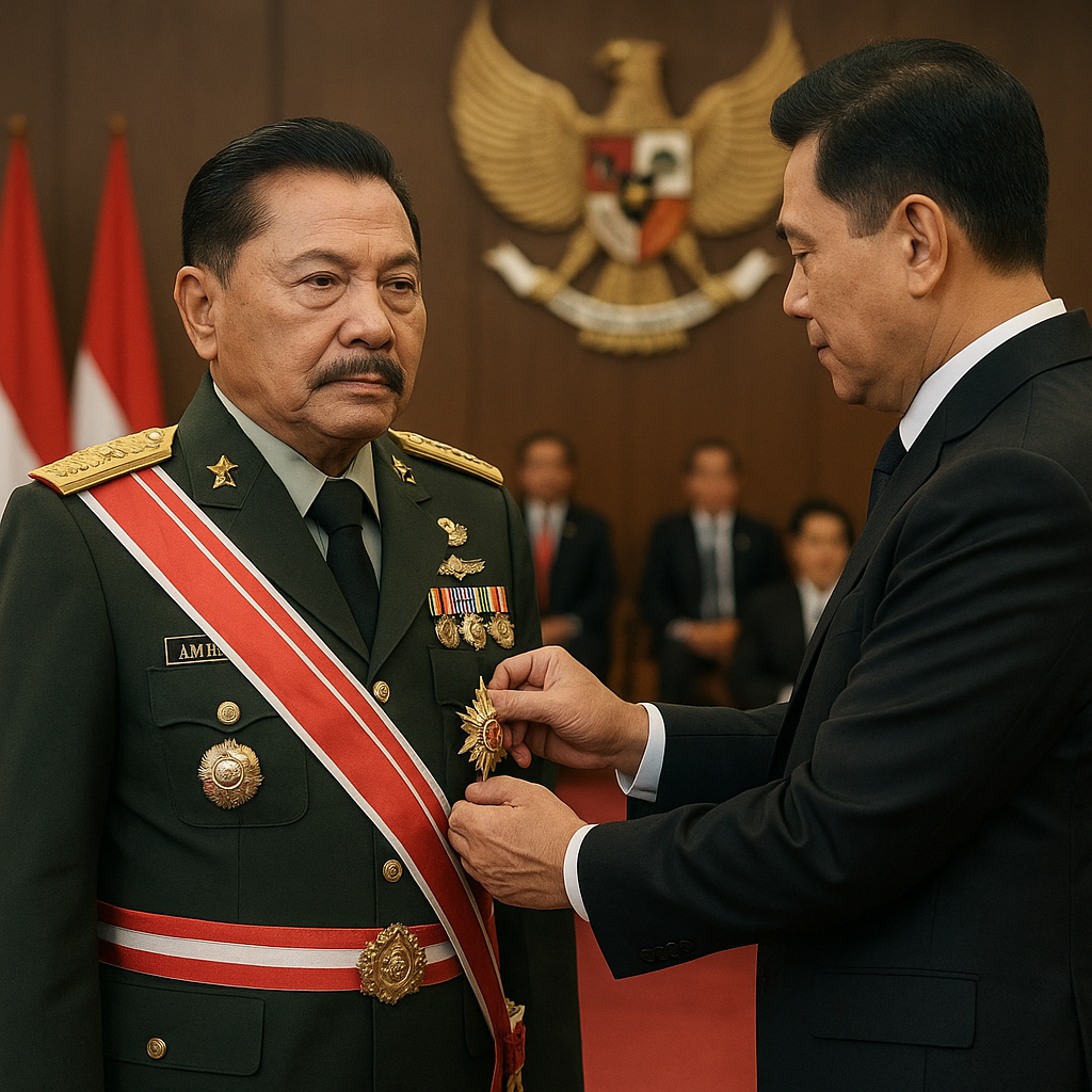 Purnawirawan Jenderal TNI (HOR) A.M. Hendropriyono Dianugerahi Bintang Mahaputera Utama
