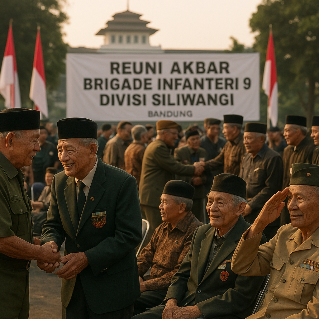 Reuni Akbar Brigade Infanteri 9 Divisi Siliwangi, Kenang Pengabdian di Masa Lalu