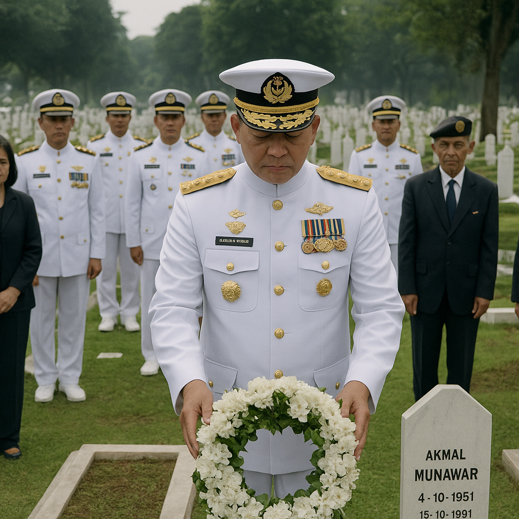 Yudo Margono Pimpin Ziarah HUT Ke-40 PPAL, Kenang Jasa Para Pahlawan TNI AL di Kalibata