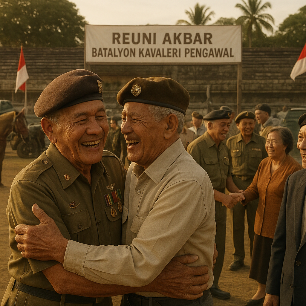 Reuni Akbar Batalyon Kavaleri Pengawal, Kembali ke Masa Muda di Lapangan Tempo Dulu
