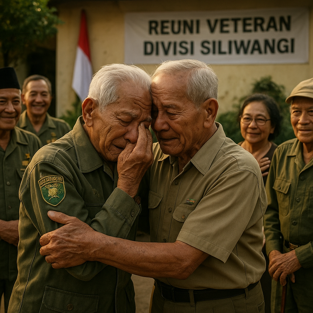 Kisah Pertemuan Emosional Veteran Divisi Siliwangi Setelah 50 Tahun Berpisah