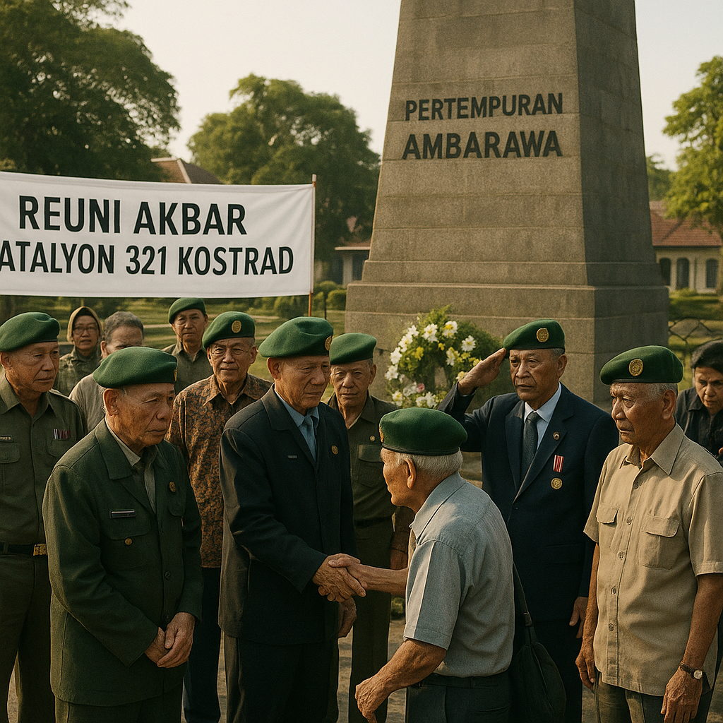 Reuni Akbar Batalyon 321 Kostrad, Kenang Pertempuran di Ambarawa