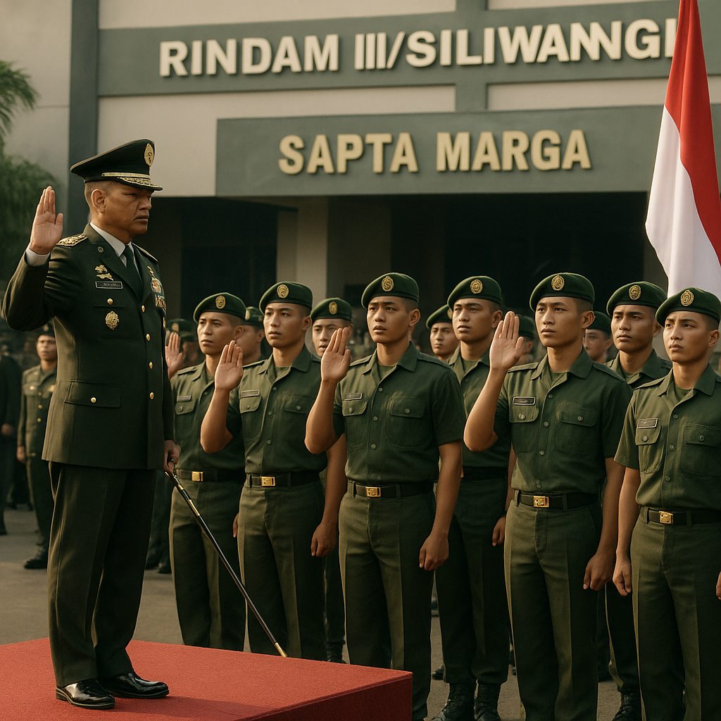 Pangdam III/Siliwangi Lantik dan Sumpah Bintara Baru, Tekankan Warisan Nilai Keprajuritan